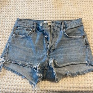 Agolde short denim shorts